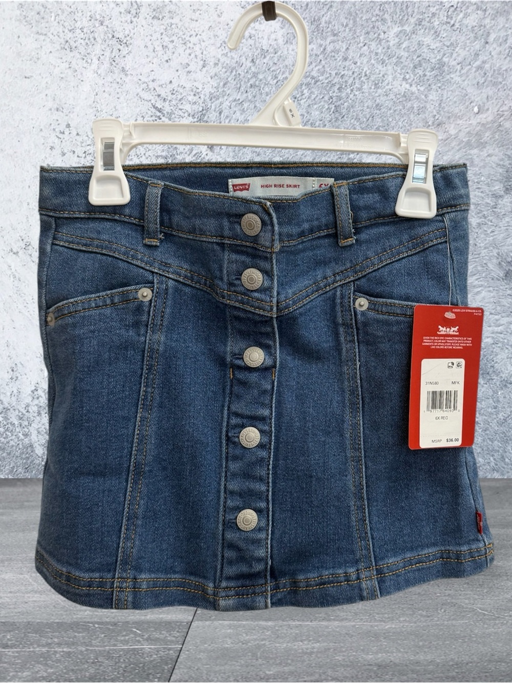 Levi's Red Retail Hang Tag with White Price Label